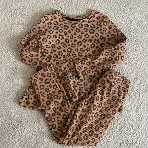 cat & jack cozy leopard set